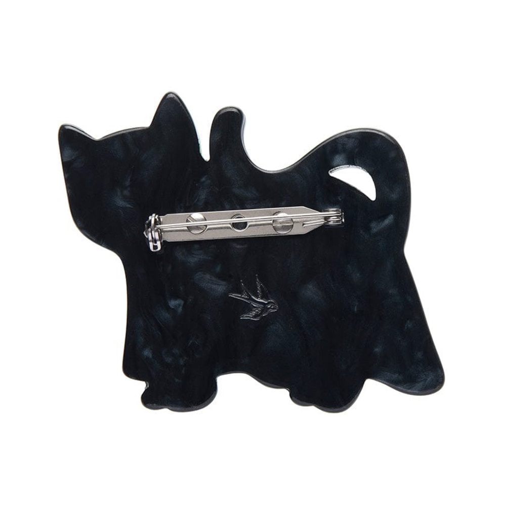 Halloween Erstwilder A Most Ghostly Kitty Brooch - Picture 4 of 8